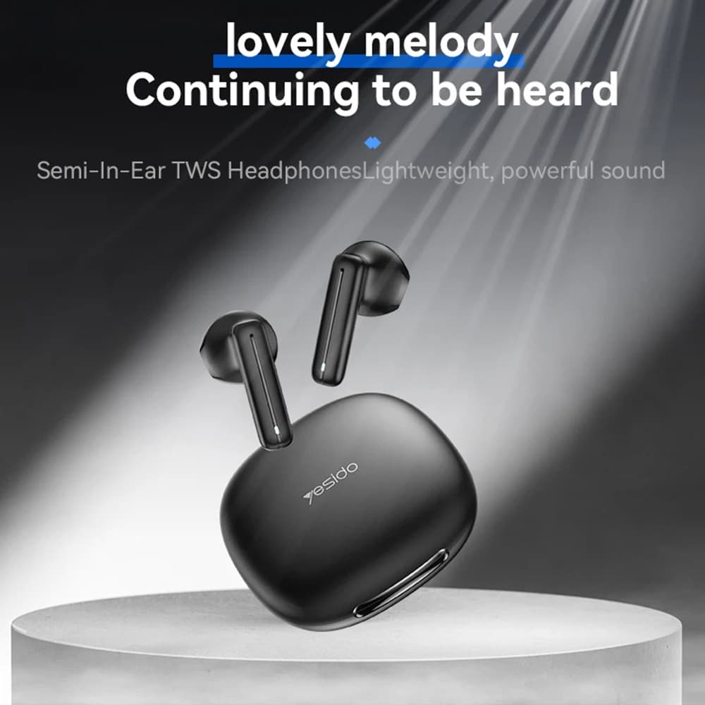 Yesido bezdrátová sluchátka TWS25 s mikrofonem Bluetooth černá - náhled 2