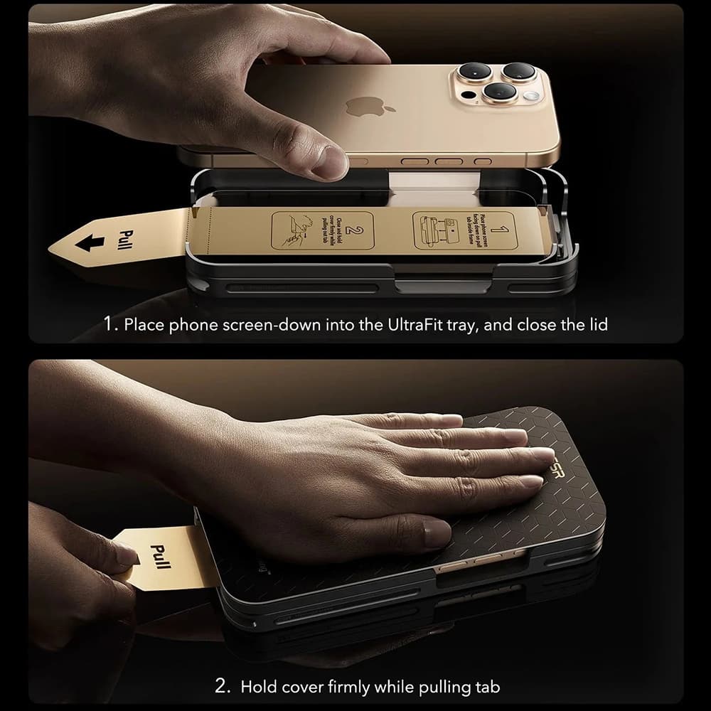 ESR Corning Gorilla Glass UltraFit™ (3 kusy) iPhone 17 Pro černá - náhled 2