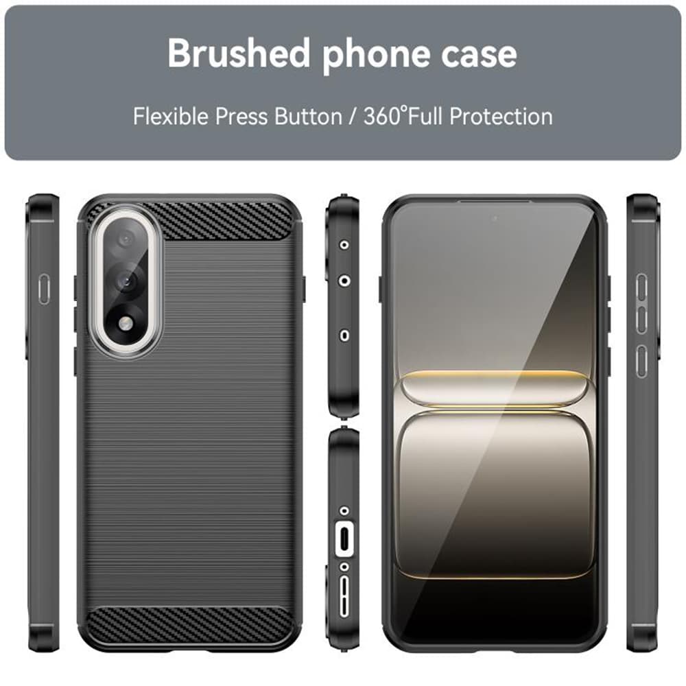 Pouzdro Techsuit Carbon Silicone pro OnePlus Nord 5 černé - náhled 2