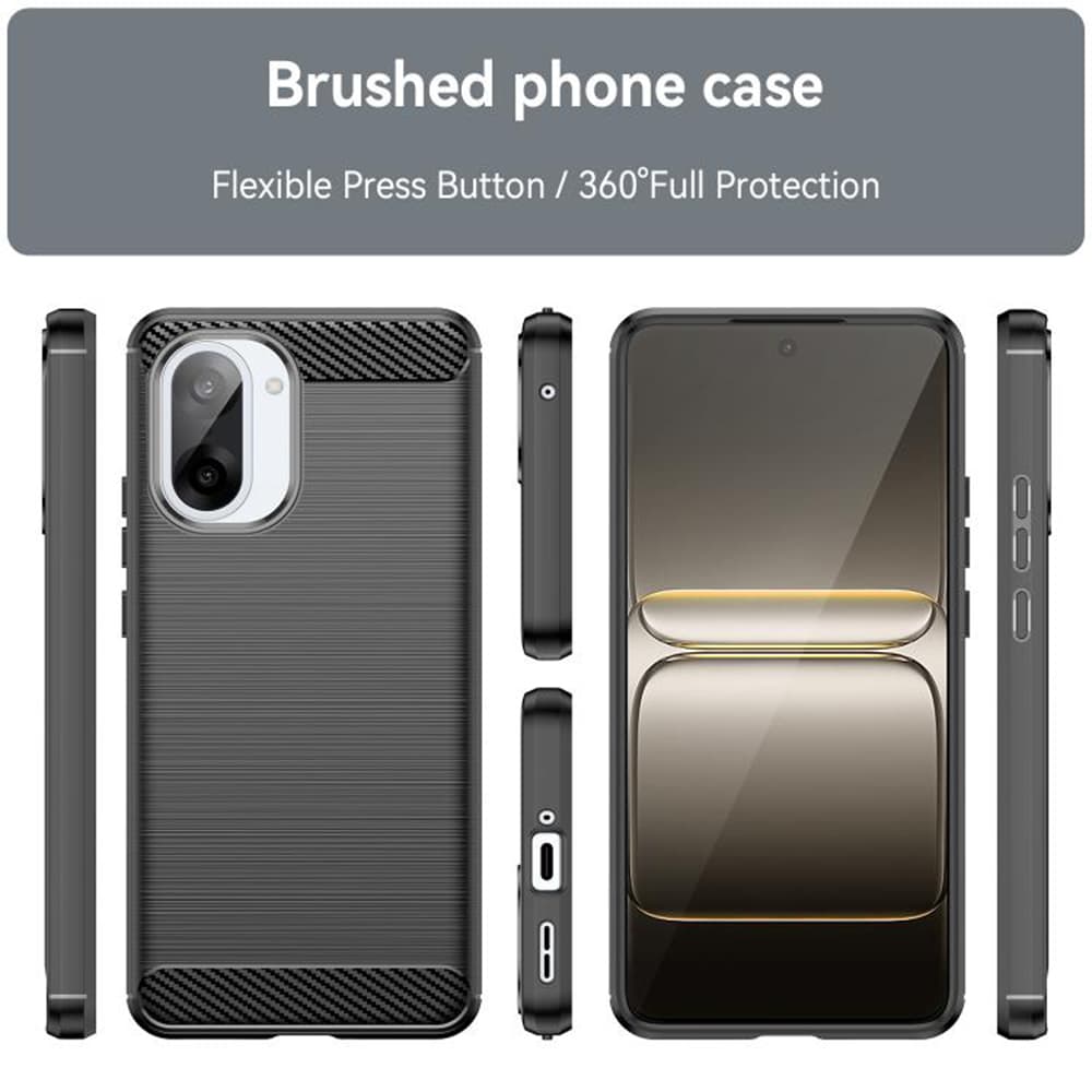 Techsuit Carbon Silicone pro OnePlus Nord CE5 černý - náhled 2