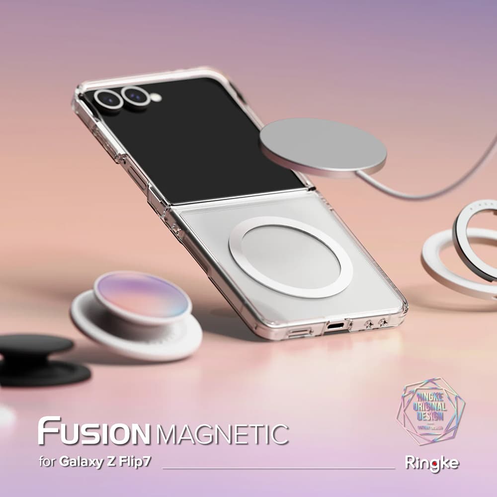 Ringke Fusion MagSafe pro Samsung Galaxy Z Flip7 průhledný - náhled 2
