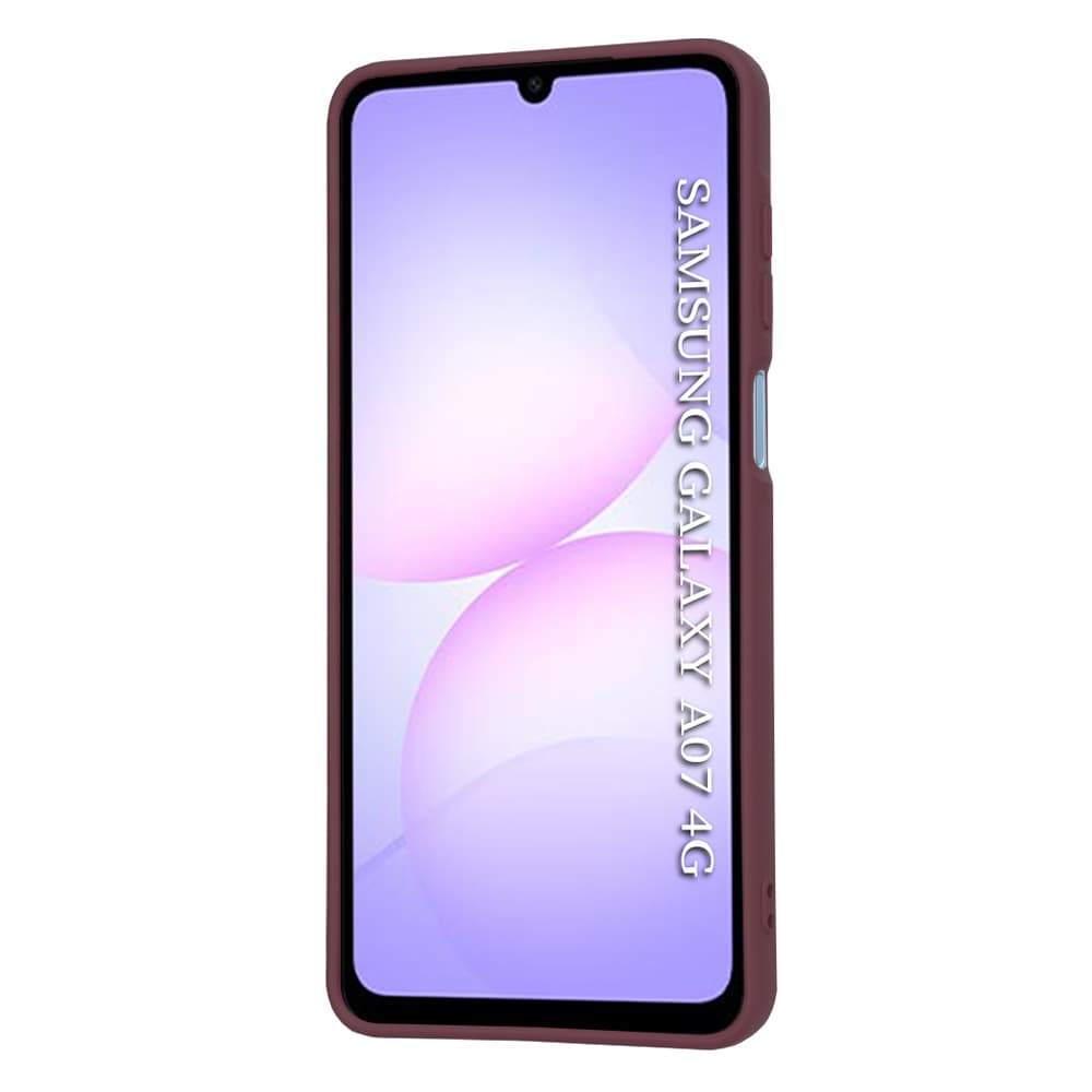 Techsuit SoftFlex pro Samsung Galaxy A07 4G švestkově červený - náhled 2