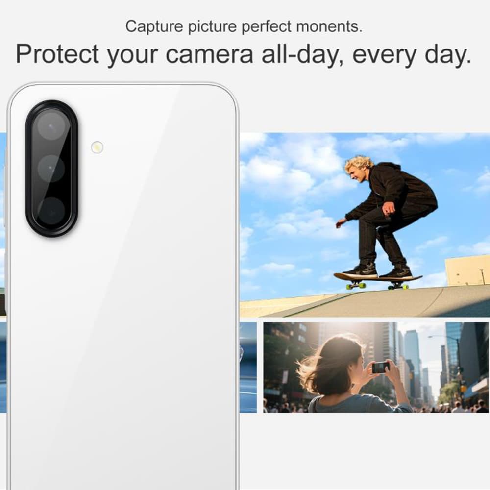 Techsuit - Kompletní sklo fotoaparátu - Samsung Galaxy A17 5G / A17 4G - Černá - náhled 2