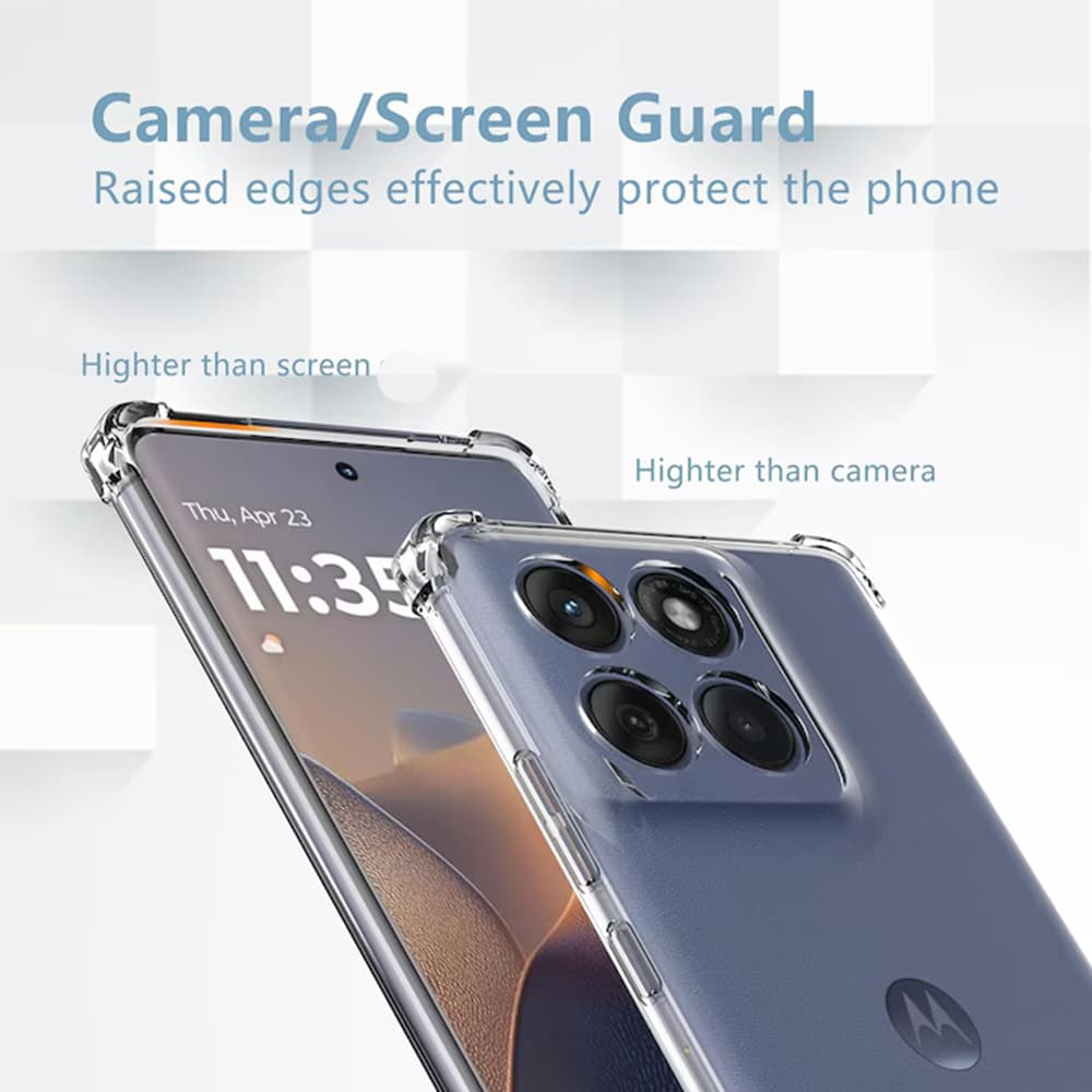 Techsuit Shockproof průhledný silikonový obal Motorola Moto G56 průhledný - náhled 2