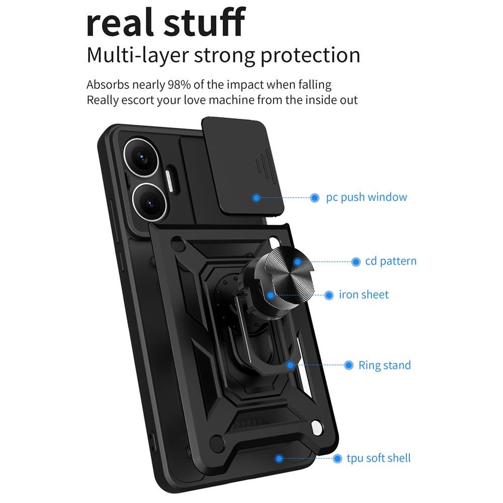 Pouzdro Techsuit CamShield Series pro Xiaomi Poco F7 černé - náhled 2