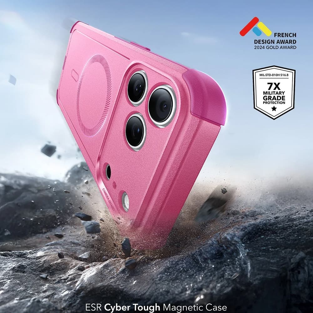 ESR Cyber Halolock pro iPhone 17 Pro růžový - náhled 2