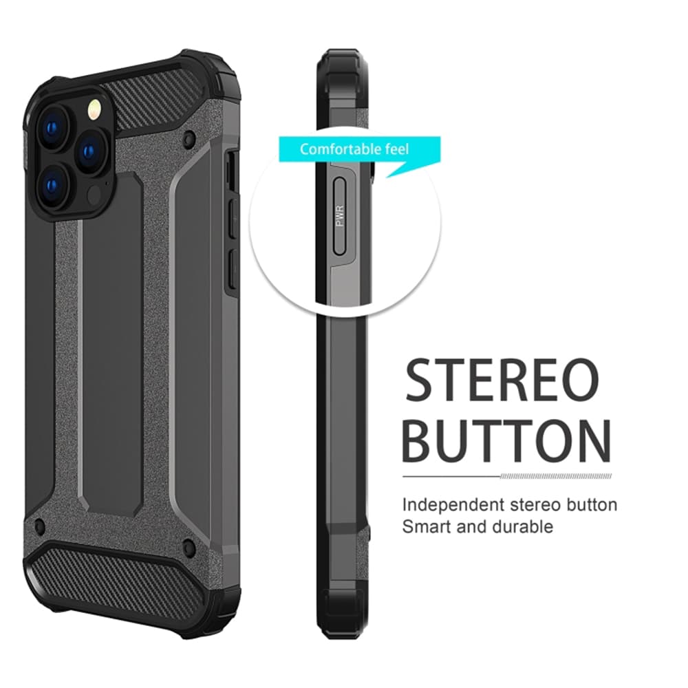 Techsuit Hybrid Armor pro iPhone 17 Pro Max černý - náhled 2