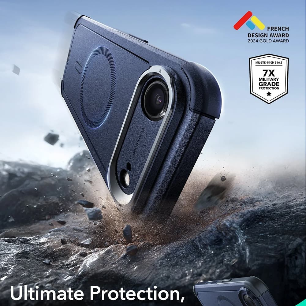 ESR Cyber Armor Kickstand pro iPhone 17 Air modrá - náhled 2