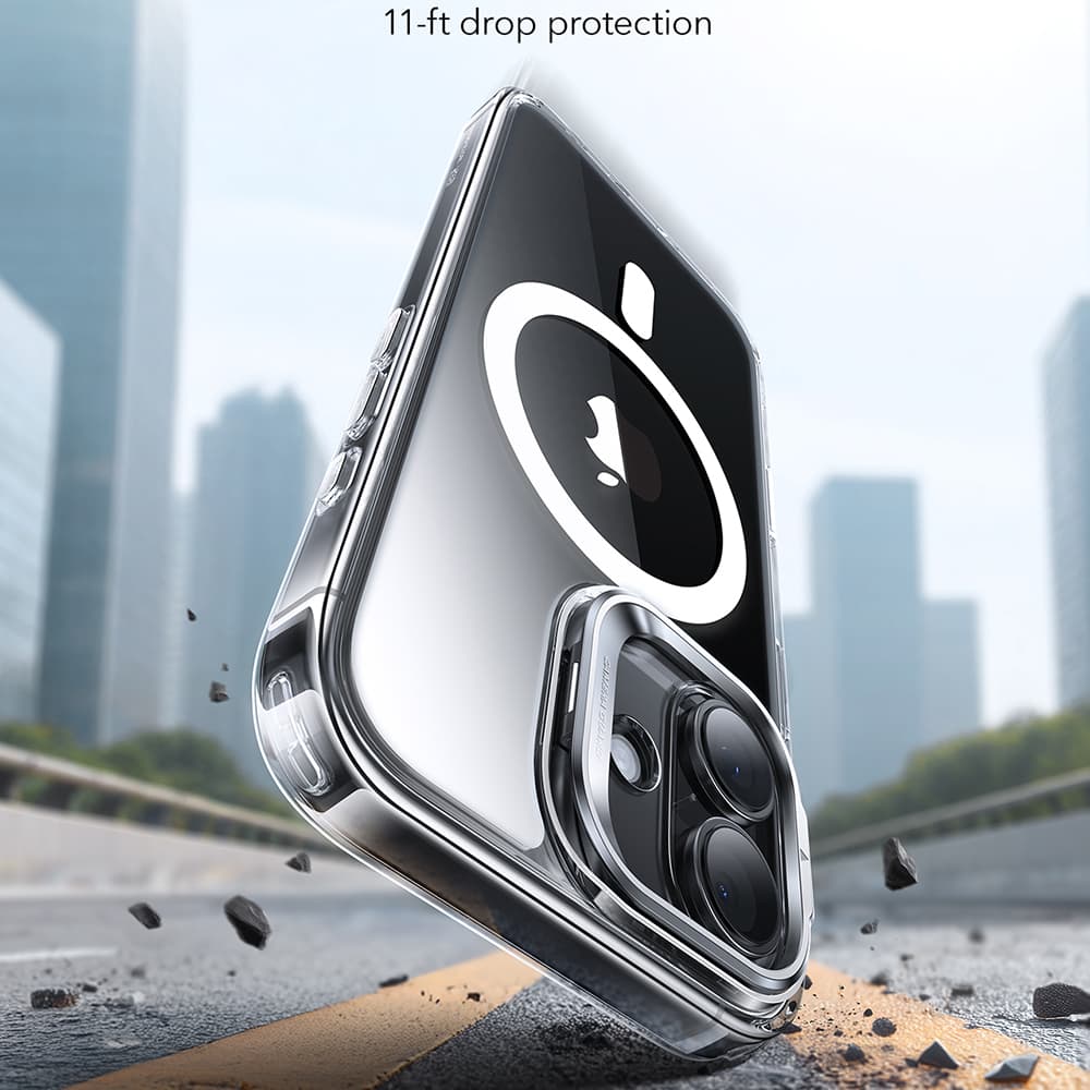 ESR Classic Hybrid HaloLock Kickstand pro iPhone 17 průhledný - náhled 2