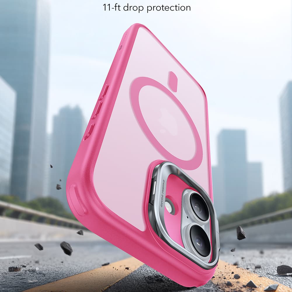 ESR Classic Hybrid HaloLock Kickstand pro iPhone 17 v matné růžové - náhled 2