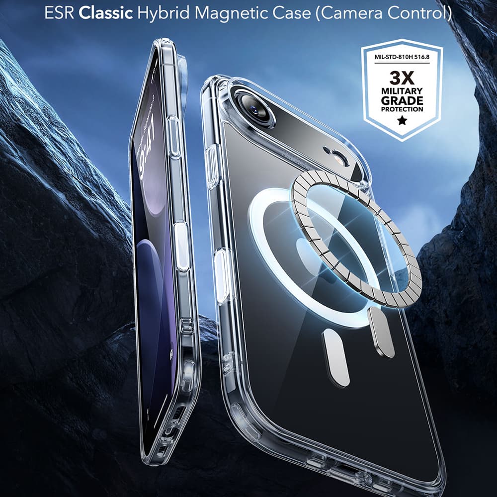 ESR Classic Hybrid HaloLock pro iPhone 17 Air průhledný - náhled 2