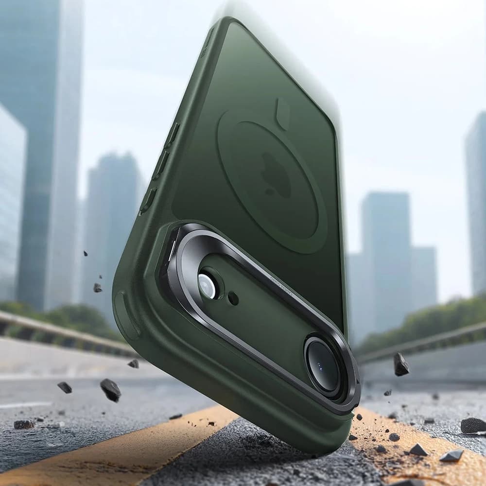 ESR Classic Hybrid HaloLock Kickstand pro iPhone 17 Air Zelená Mlha - náhled 2