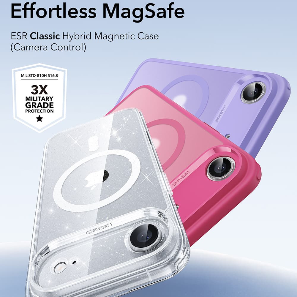 ESR Classic Hybrid HaloLock pro iPhone 17 Air čirý třpytivý - náhled 2