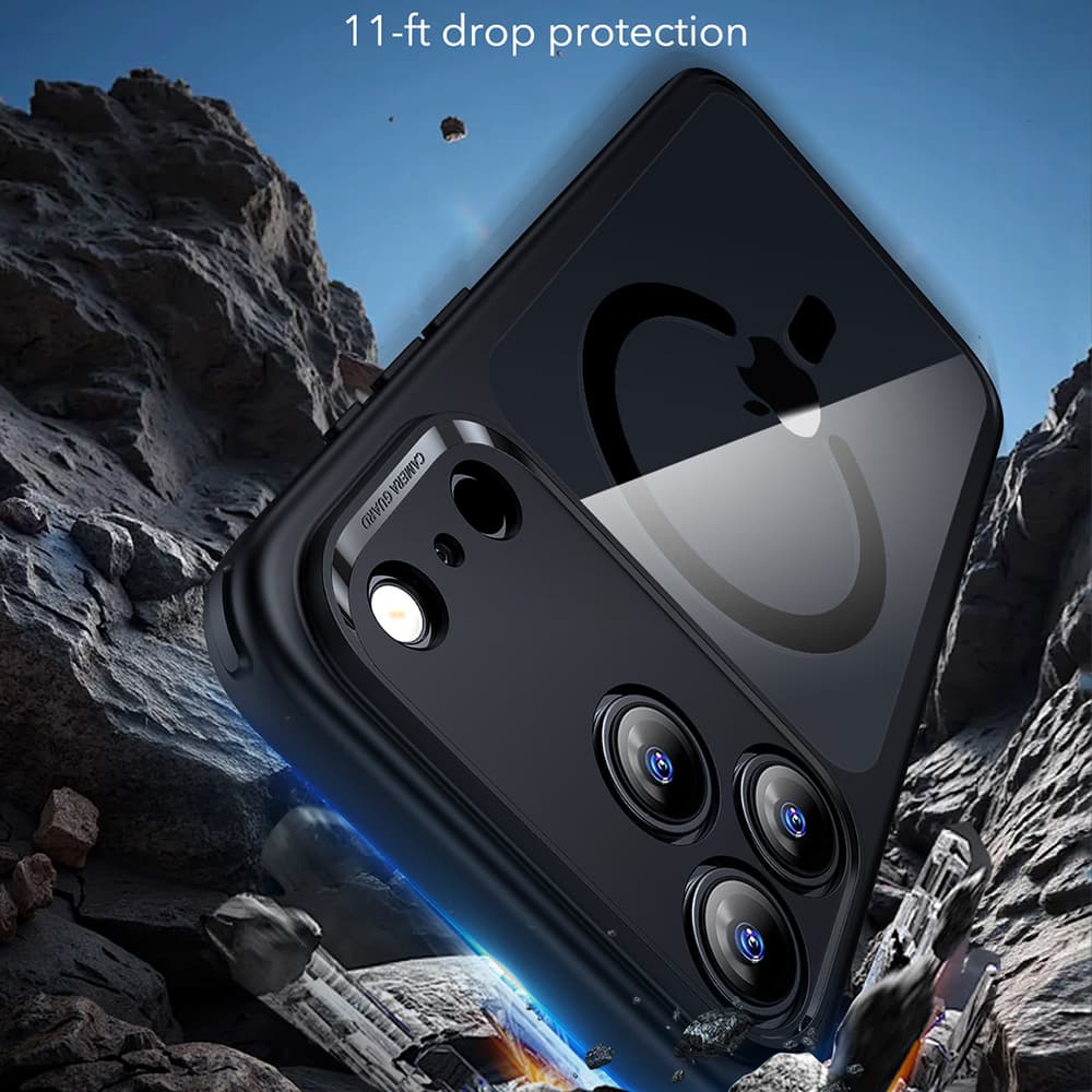ESR Classic Hybrid HaloLock iPhone 17 Pro Max černá průhledná - náhled 2