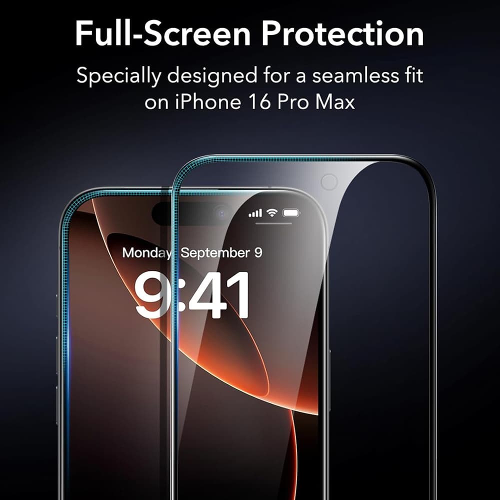 ESR Temperované sklo (3 kusy) iPhone 17 Pro černá - náhled 2