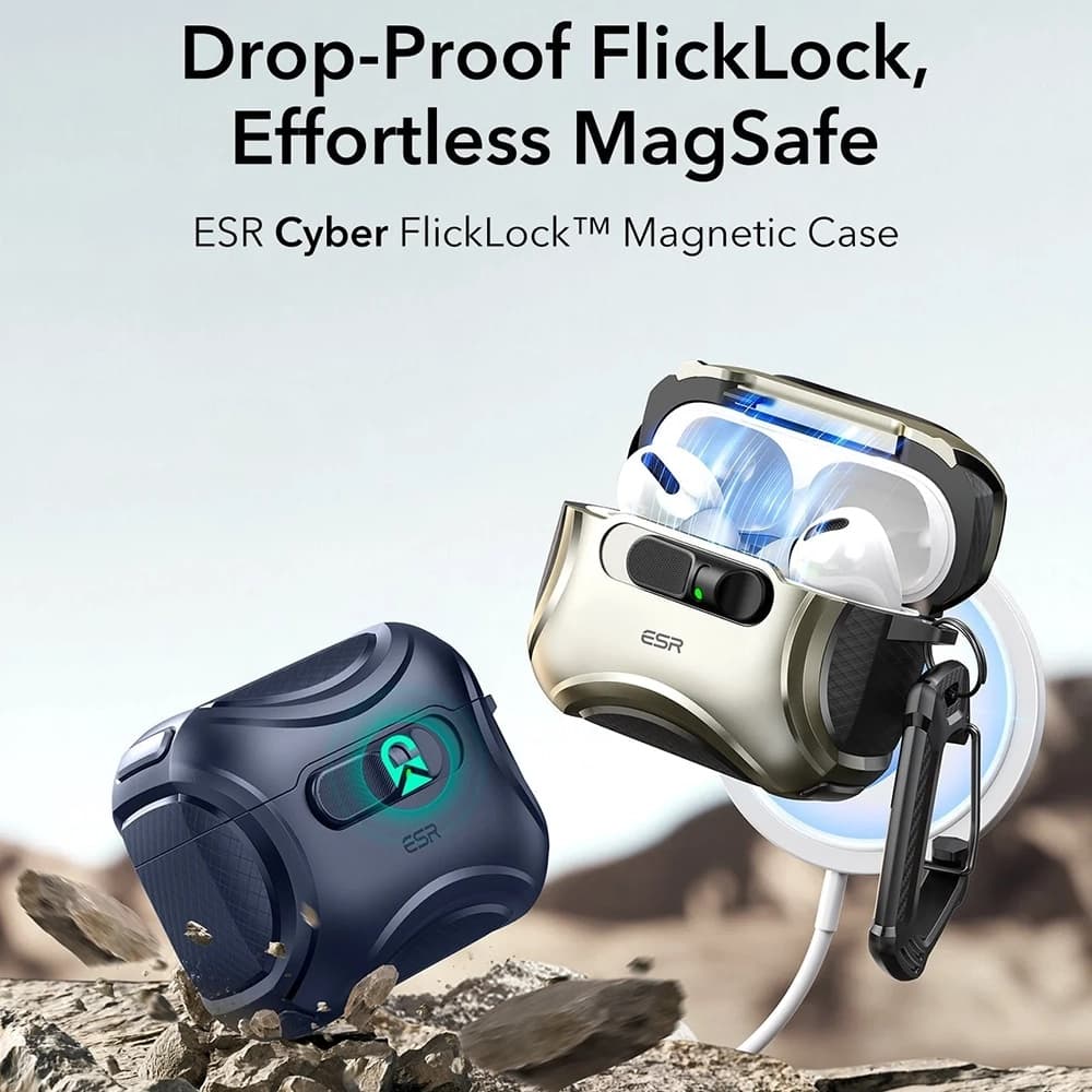 ESR - Cyber FlickLock HaloLock - Apple AirPods Pro 3 - modrá - náhled 2