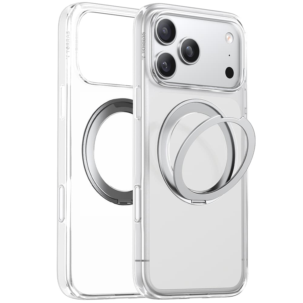 Torras Ostand Pro MagSafe Series pro iPhone 17 Pro průhledný - náhled 2
