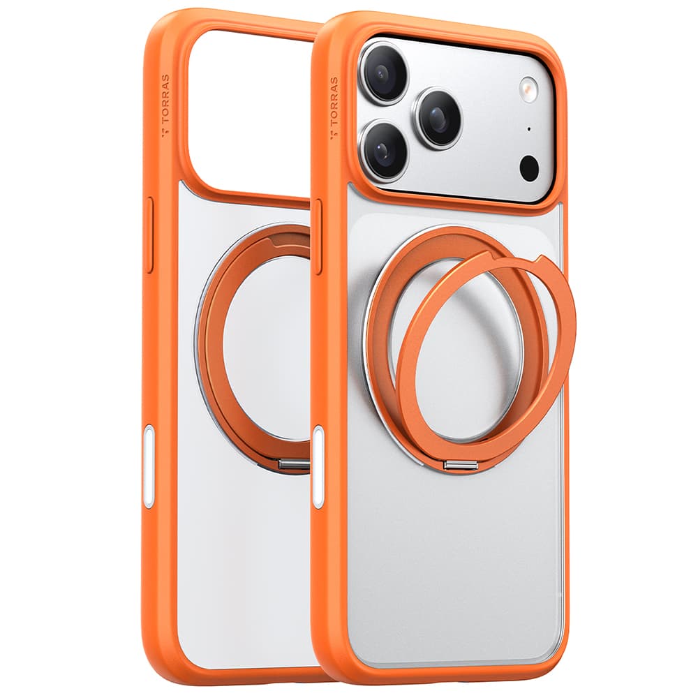 Torras Ostand Pro MagSafe Series pro iPhone 17 Pro oranžová - náhled 2