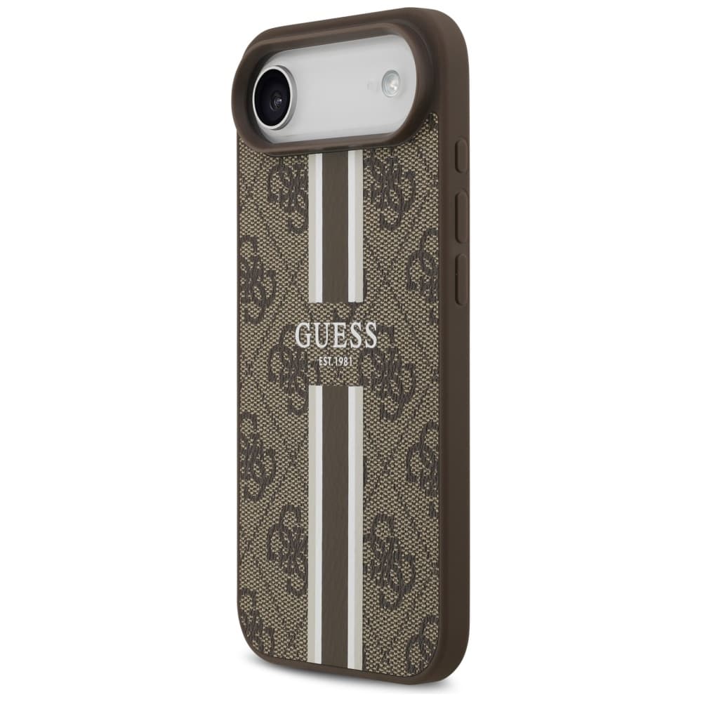Guess Hardcase 4G Printed Stripes MagSafe iPhone 17 Air hnědý - náhled 2