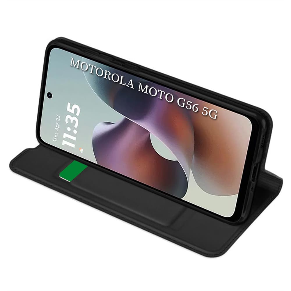 Pouzdro Techsuit Magskin Book pro Motorola Moto G56 černé - náhled 2