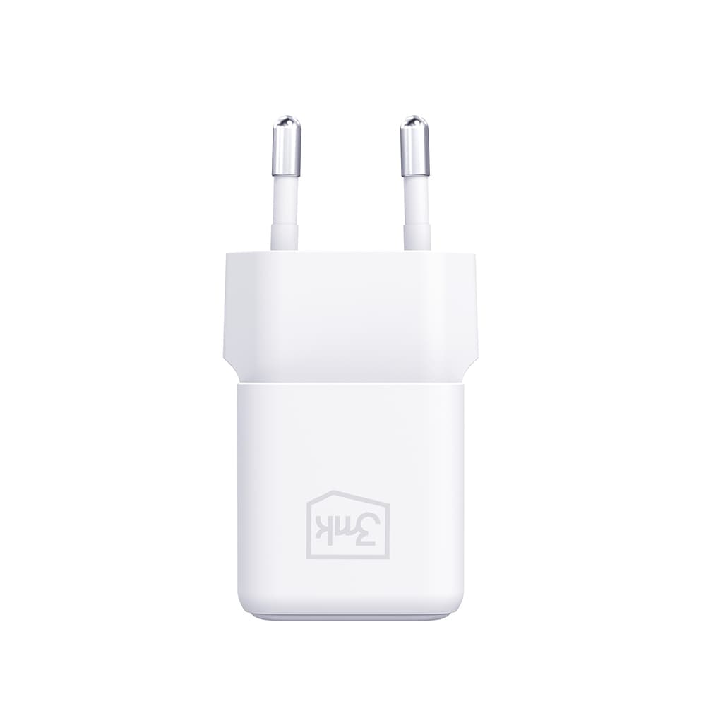 3mk Wall Charger Hyper s USB-C kabelem Type-C port PD25W GaN technologie bílá - náhled 2