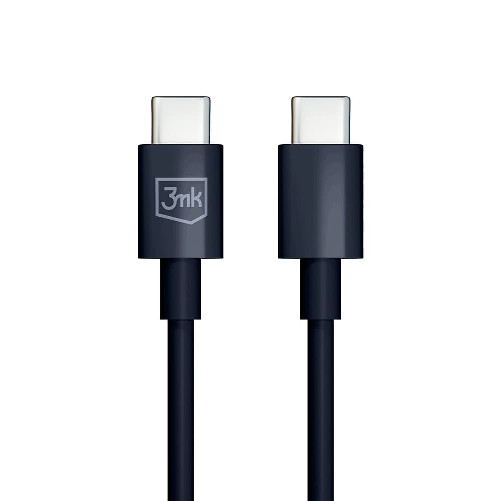 3mk Data Cable Hyper USB-C na USB-C 100W 5A 1.2m černý - náhled 2