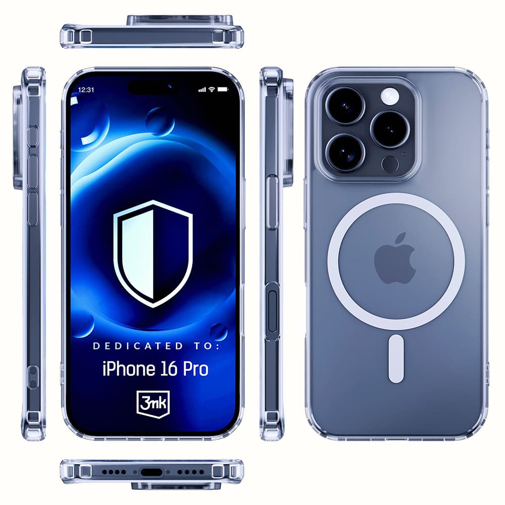 3mk MagCase pro iPhone 16 Pro průhledný - náhled 2