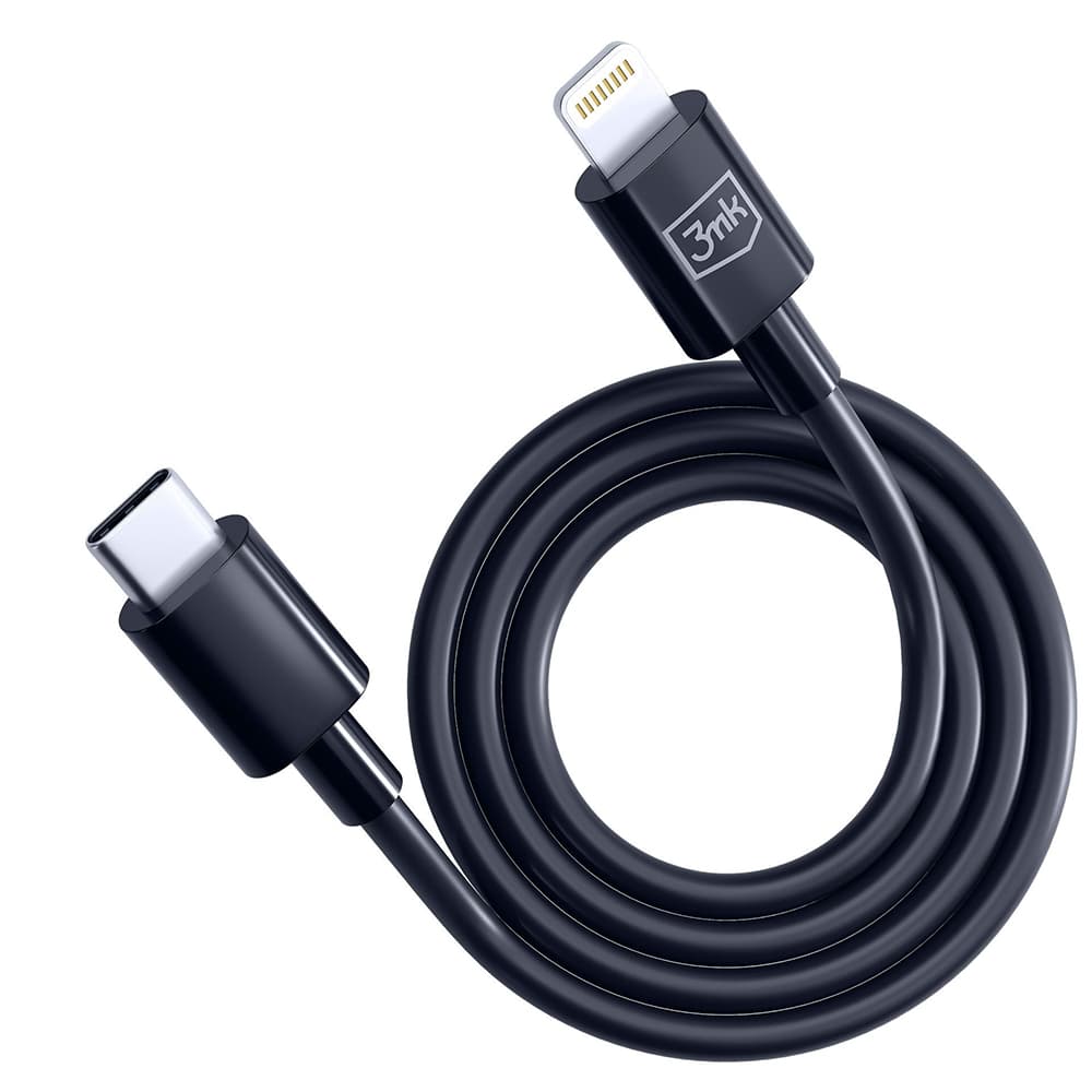 3mk Data Cable Hyper USB-C na Lightning 20W 5A 1.2m černý - náhled 2