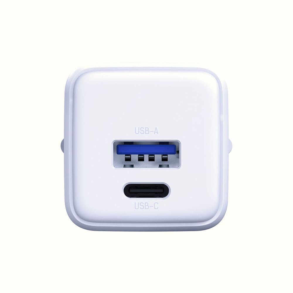 3mk Wall Charger Hyper USB-A USB-C GaN Technology QC4 + PD 20W bílá - náhled 2
