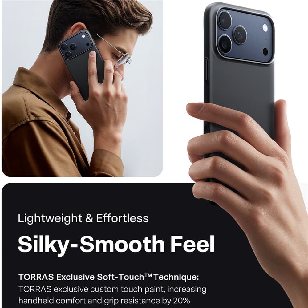 Torras SlimFit MagSafe Series pro iPhone 17 Pro Max černý - náhled 2