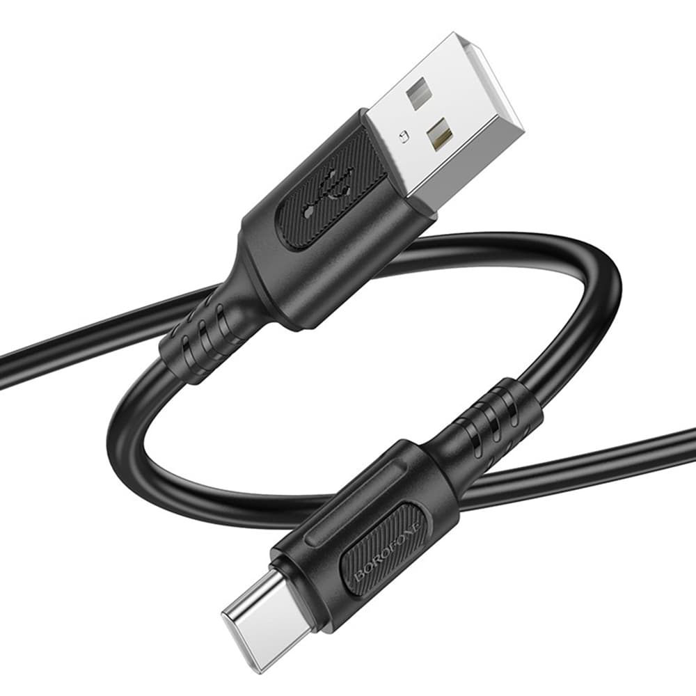 Borofone datový kabel Feliz Series BX111 USB na Type-C 60W 1m černý - náhled 2