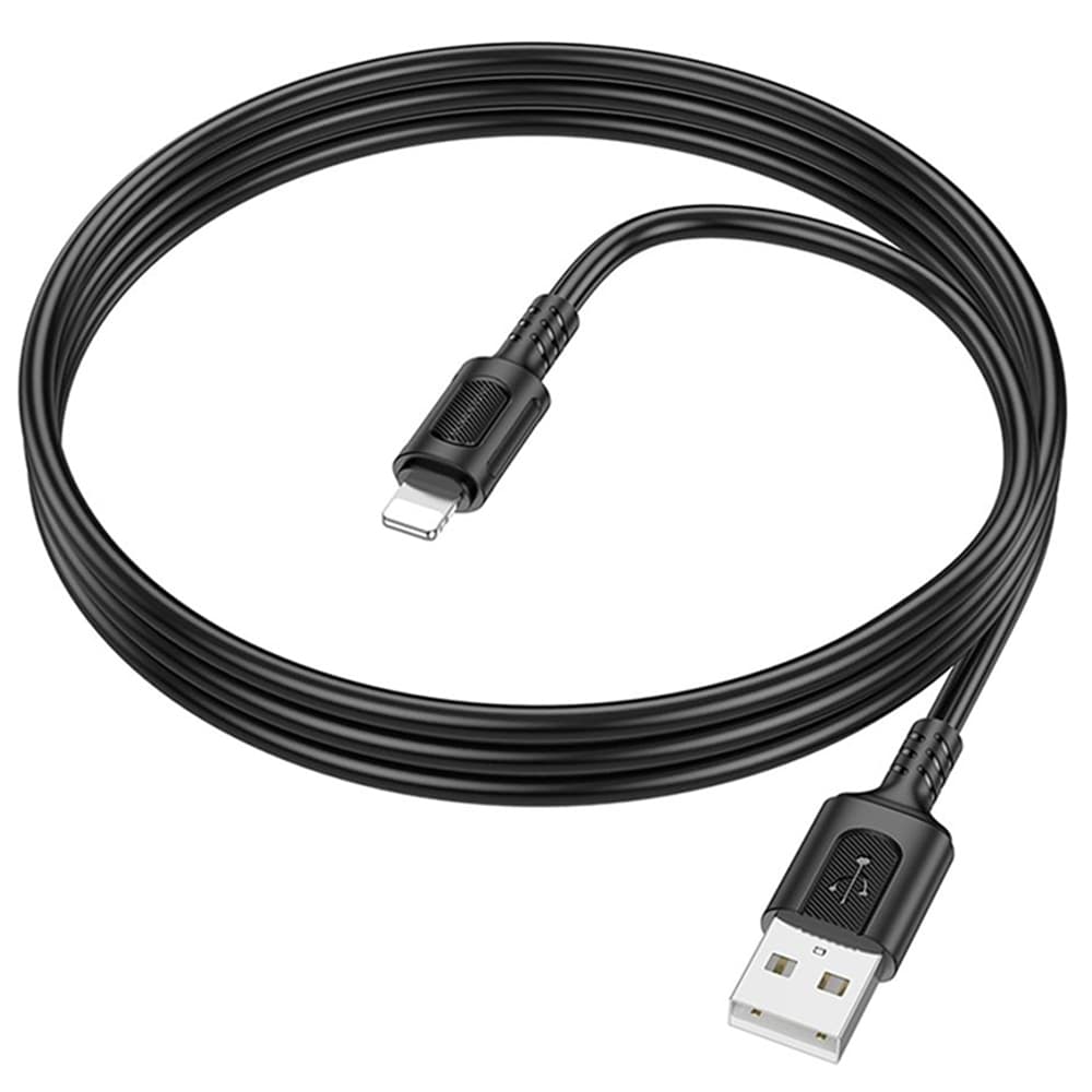 Borofone Datový kabel Feliz Series BX111 USB to Lightning 1m Černý - náhled 2