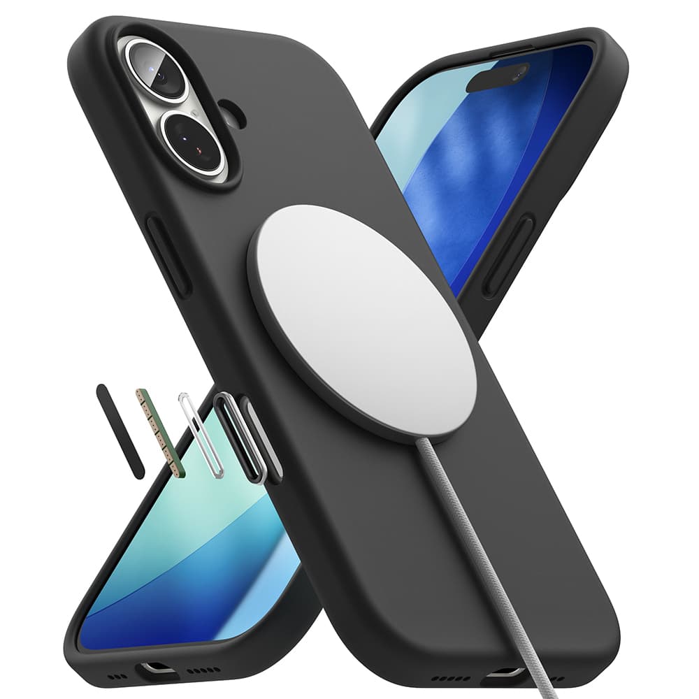 Ringke Silicone Magnetic MagSafe pro iPhone 17 černý - náhled 2