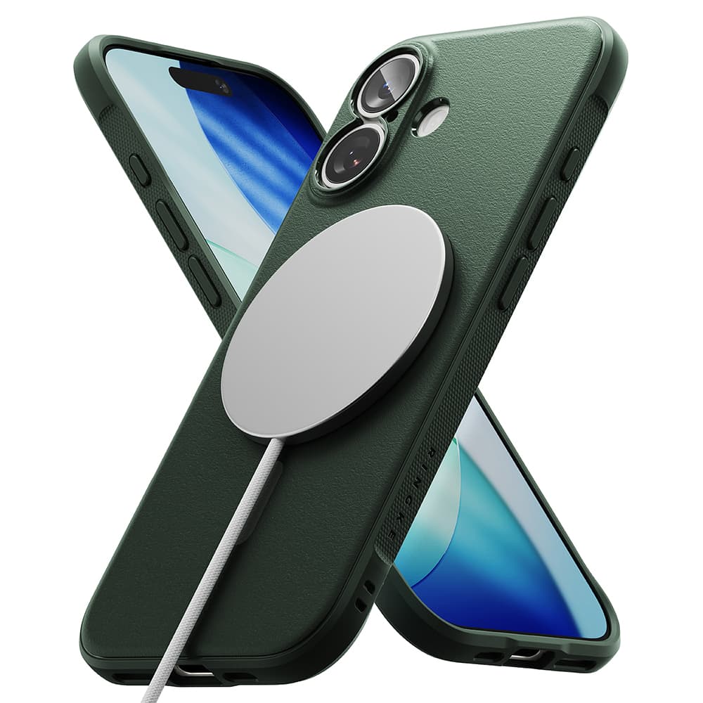 Ringke Onyx MagSafe pro iPhone 17 tmavě zelený - náhled 2