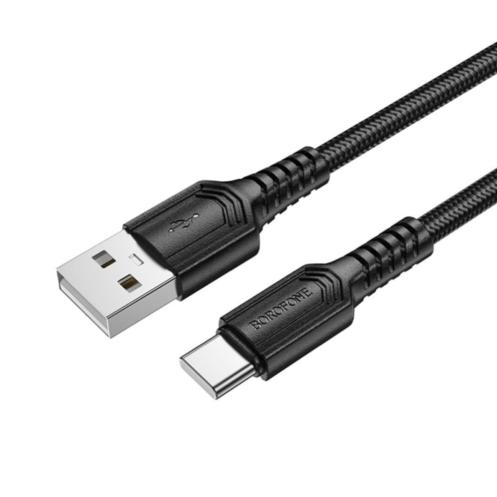 Borofone datový kabel BX116 USB na Type-C rychlé nabíjení 1m černý - náhled 2