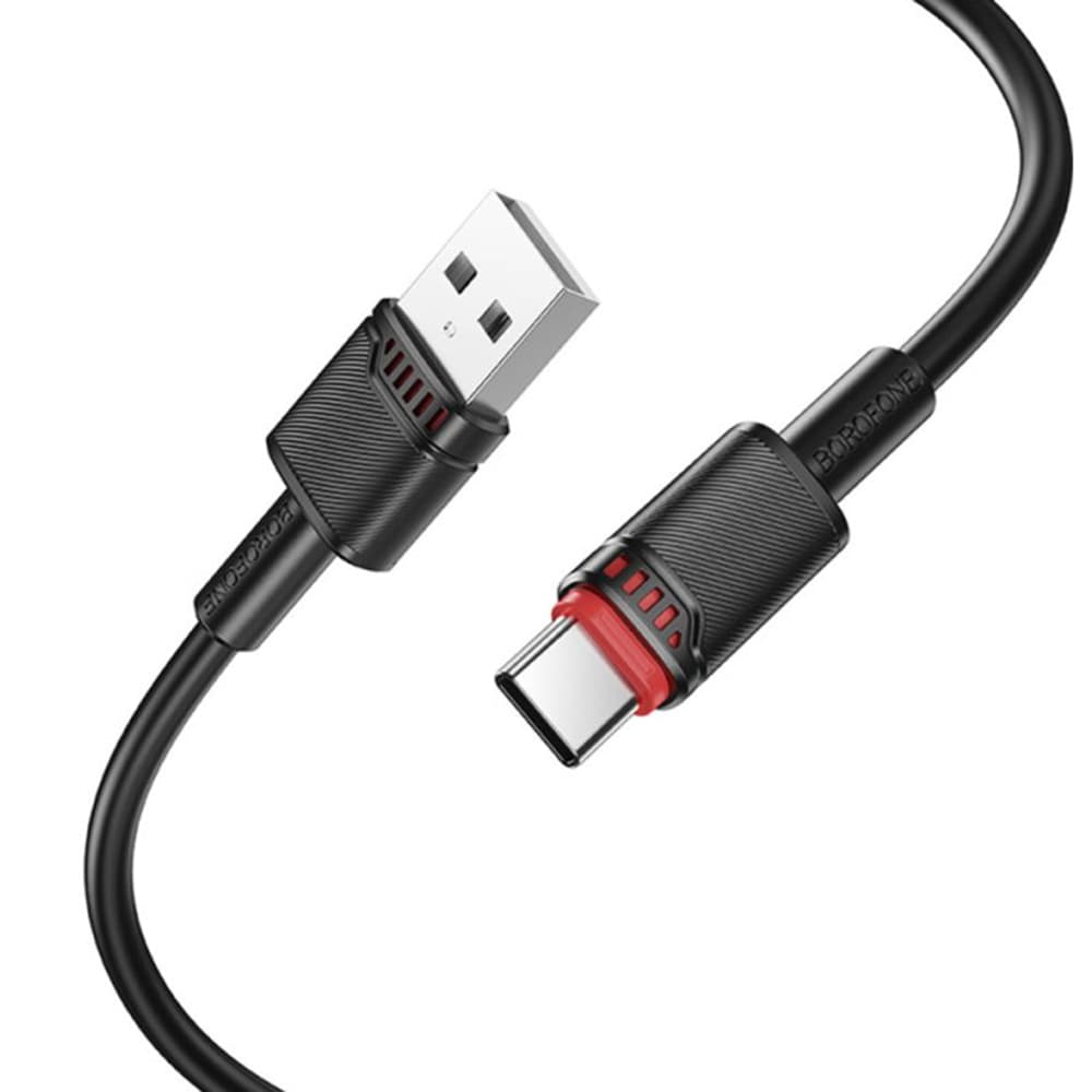 Borofone datový kabel Beneficio Series BX110 USB na Type-C rychlé nabíjení 3A 1m černý - náhled 2
