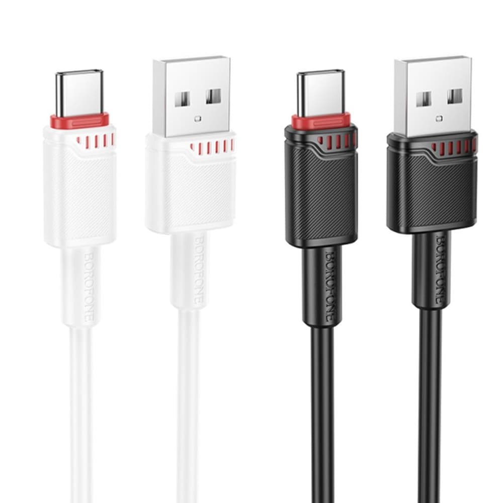 Borofone datový kabel Beneficio Series BX110 USB na Type-C 3A 1m bílý - náhled 2