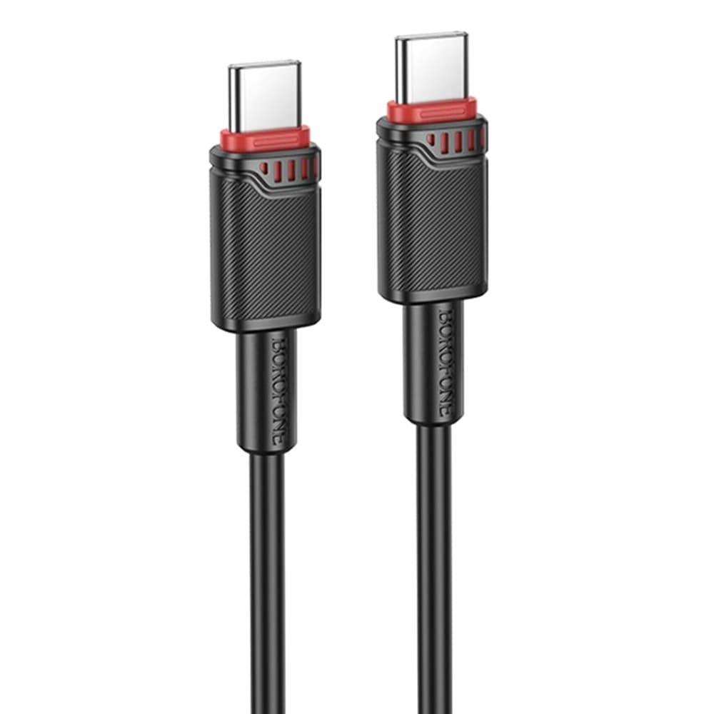 Borofone datový kabel Beneficio Series BX110 Type-C na Type-C 60W 1m černý - náhled 2