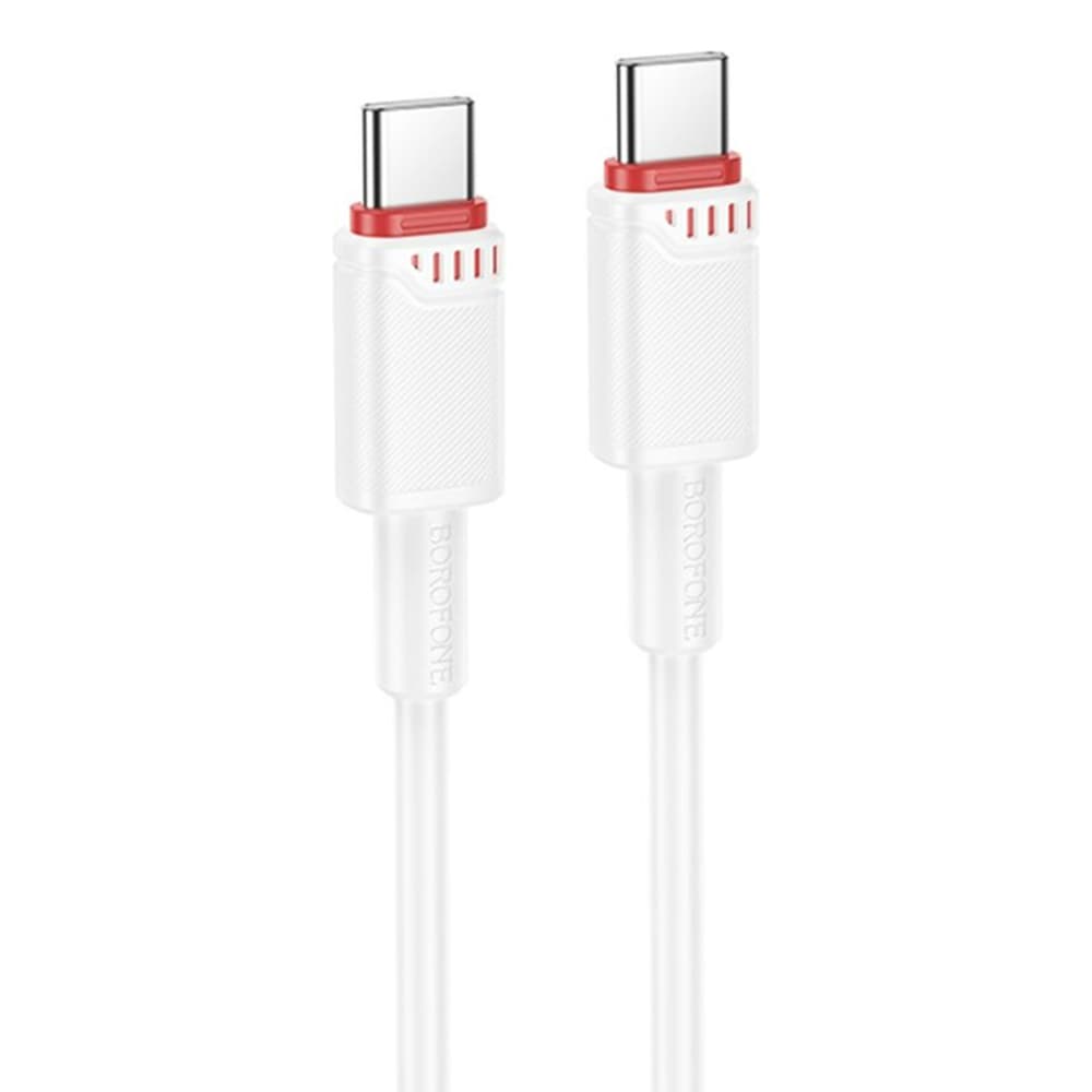 Borofone datový kabel Beneficio Series BX110 Type-C na Type-C 60W 1m bílý - náhled 2