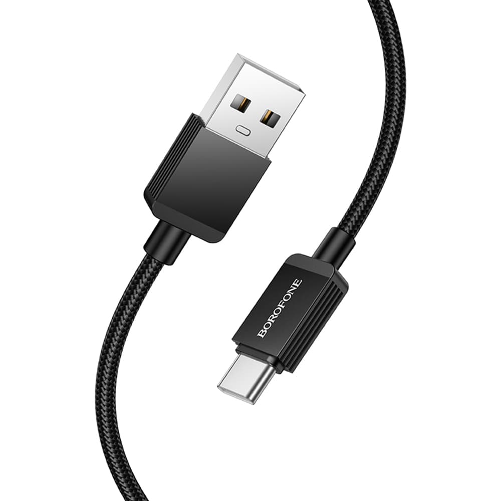Borofone datový kabel Placer Series BX120 USB na Type-C 3A 1m černý - náhled 2