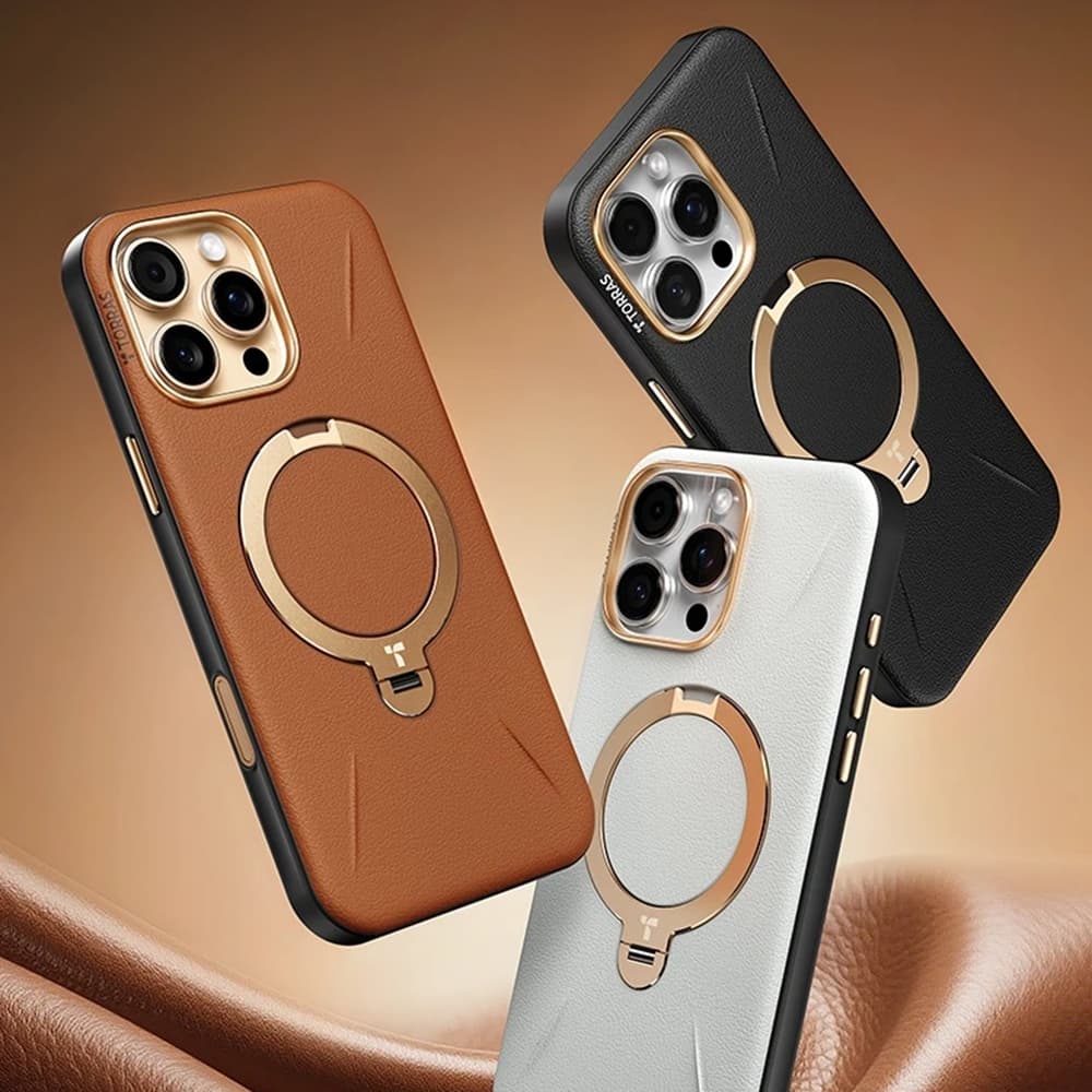 Torras QPRO Leather Series iPhone 17 Pro Max hnědý - náhled 2