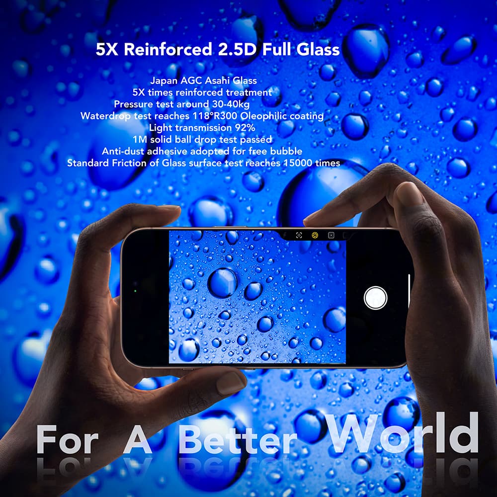Ochranné sklo ANANK 2.5D pro iPhone 17 Pro Max černé - náhled 2
