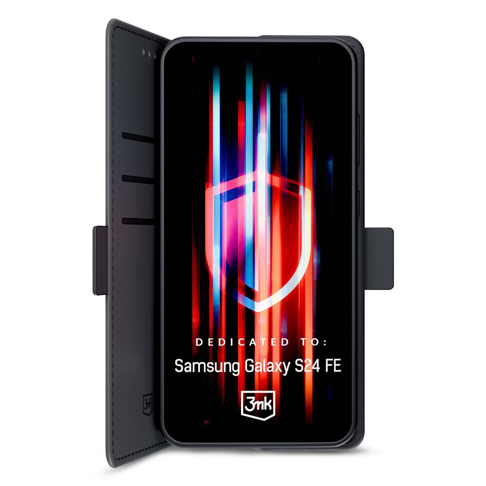 Pouzdro na peněženku 3mk Samsung Galaxy S24 FE černé - náhled 2