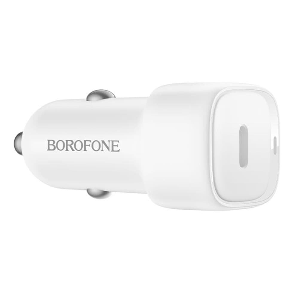 Borofone nabíječka do auta Cloud BZ34A Type-C jeden port 20W bílá - náhled 2