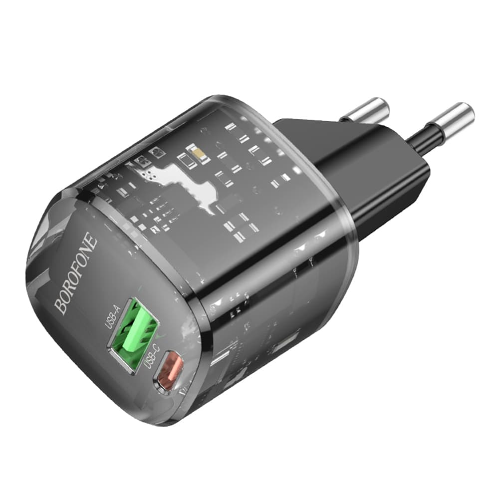 Borofone síťová nabíječka Sunlight BN17 USB-C USB-A PD20W QC30 - náhled 2