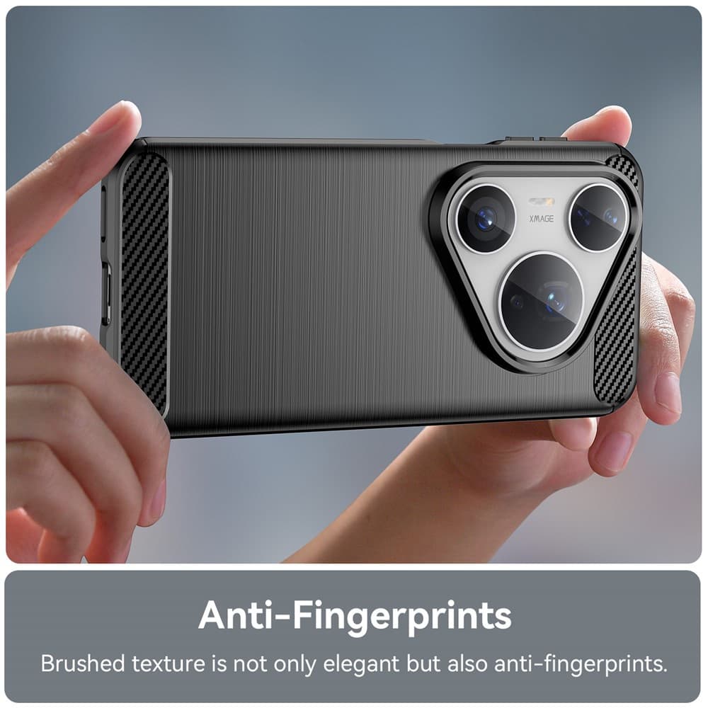 Techsuit Carbon Silicone pro Huawei Pura 80 Pro 80 Ultra černý - náhled 2
