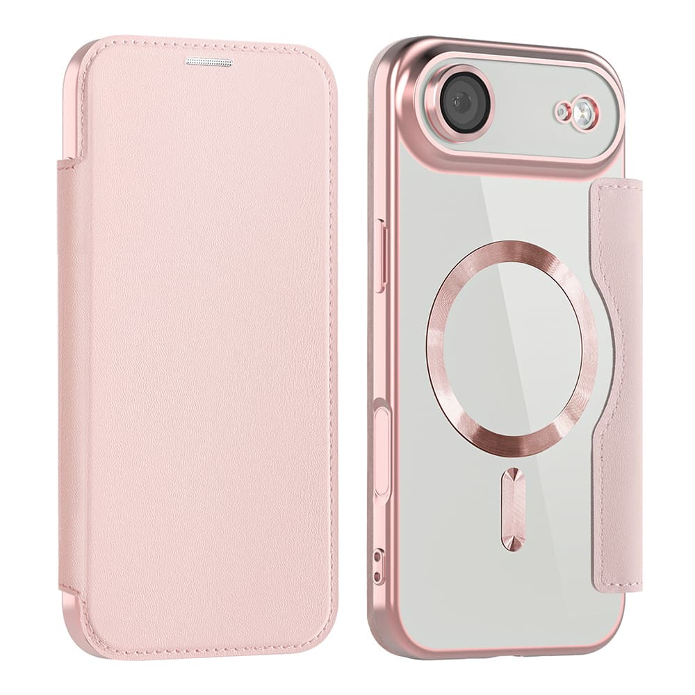 Pouzdro na knihu Techsuit SmartMag iPhone 17 Air růžové - náhled 2