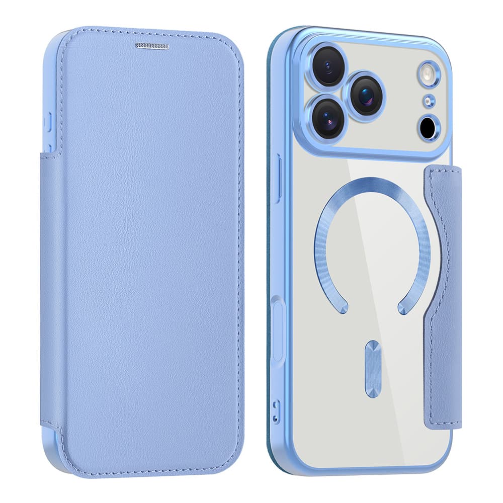 Pouzdro na knihu Techsuit SmartMag iPhone 17 Pro Max světle modrá - náhled 2