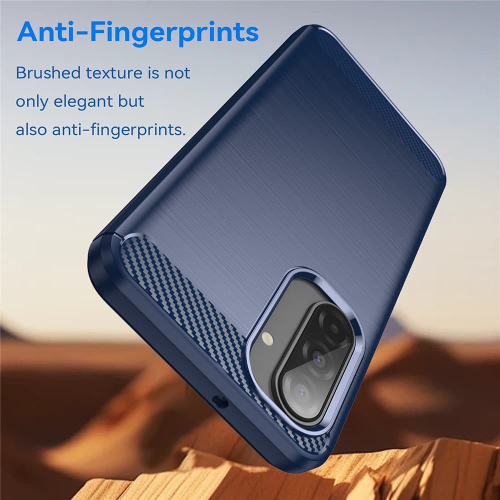 Techsuit Carbon Silicone pro Samsung Galaxy A17 5G A17 4G modrá - náhled 2