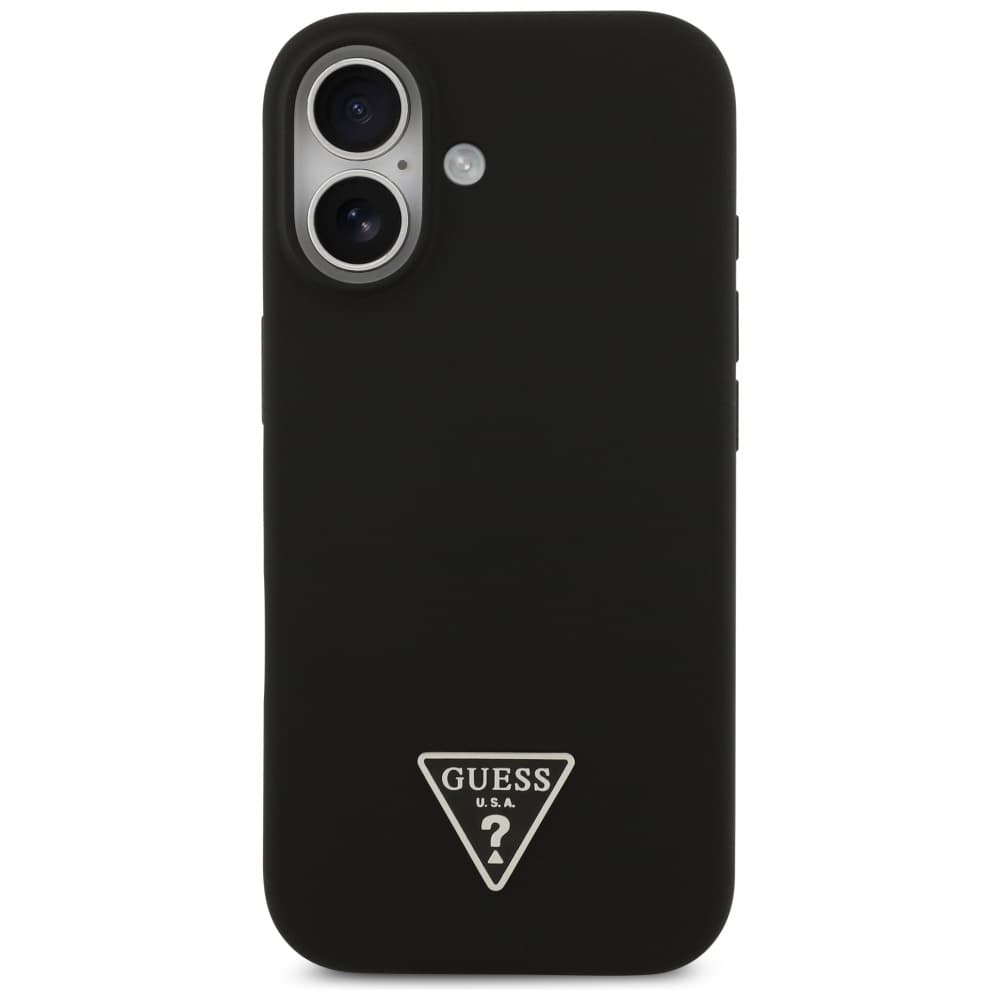 Guess Silicone Triangle Logo MagSafe GUHMP17SSCTRLMK iPhone 17 černý - náhled 2